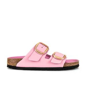 NWOT Birkenstock Arizona Big Buckle Sandals High Shine Fondant Pink Sz 8/EUR 39